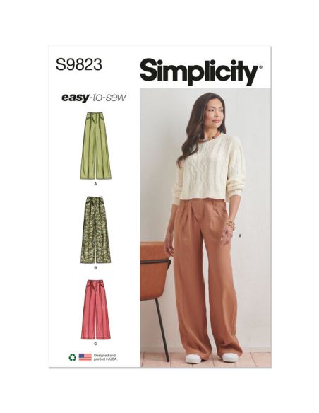 Patron Simplicity 9823.U5 (44-52) - Pantalon pour femmes