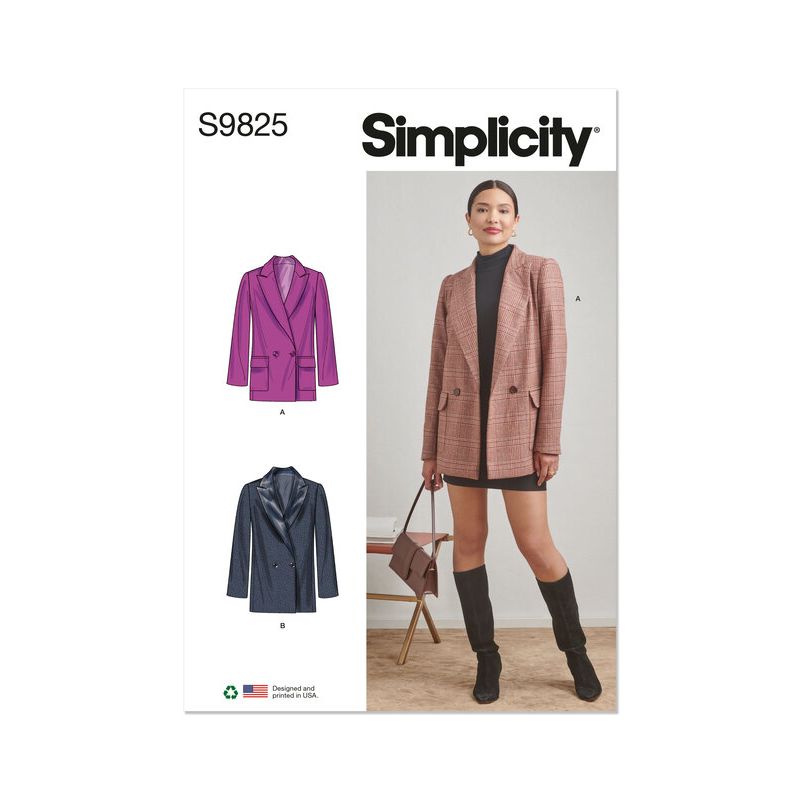 Patron Simplicity 9825.Y5 (46-54) - Veste pour femmes