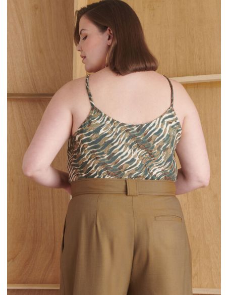 Patron Simplicity 9827.W3 (58-66) - Pantalon en deux longueurs, caraco et cardigan
