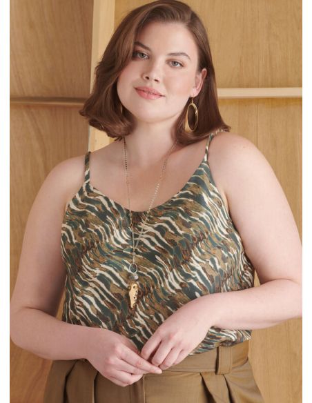 Patron Simplicity 9827.W3 (58-66) - Pantalon en deux longueurs, caraco et cardigan