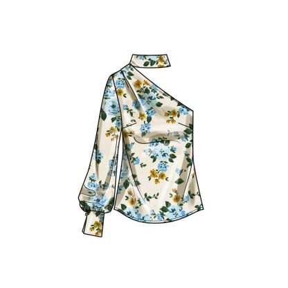 Patron Simplicity 9851.W2 (48-56) - Hauts pour femmes avec variations de manches 2