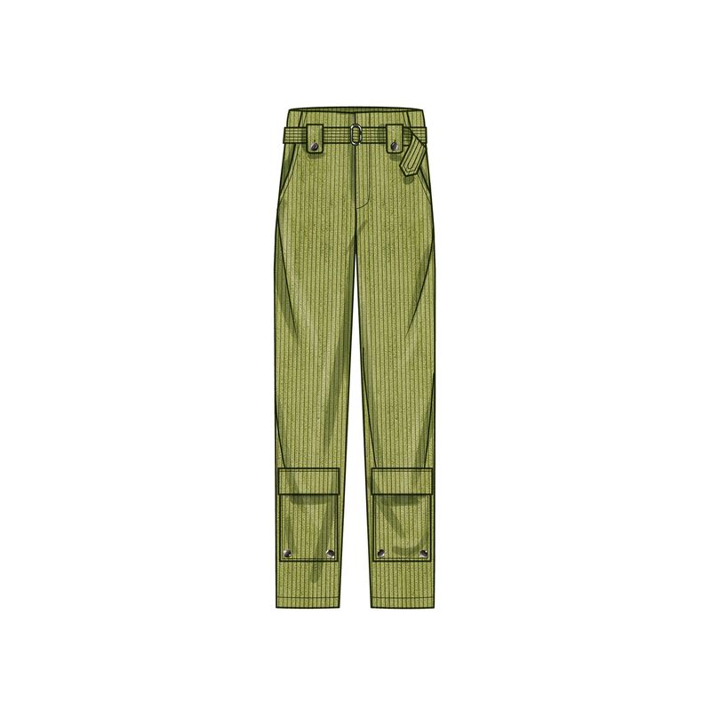 Patron Simplicity 9852.K5 (36-44) - Pantalon cargo pour femmes avec ceinture
