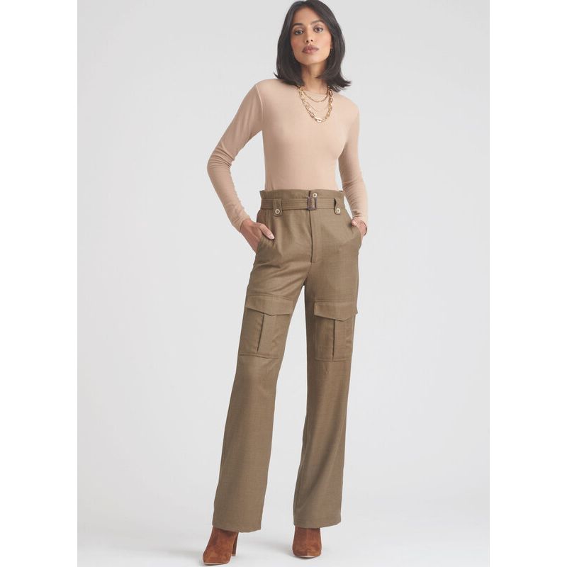 Patron Simplicity 9852.Y5 (46-54) - Pantalon cargo pour femmes avec ceinture