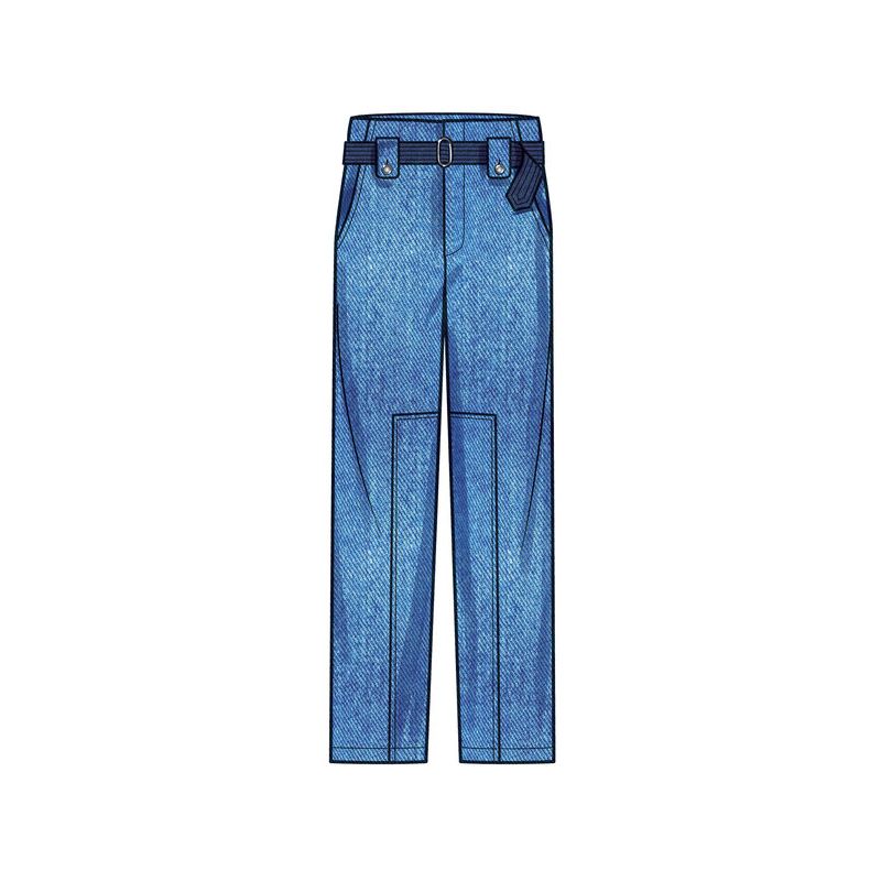 Patron Simplicity 9852.Y5 (46-54) - Pantalon cargo pour femmes avec ceinture
