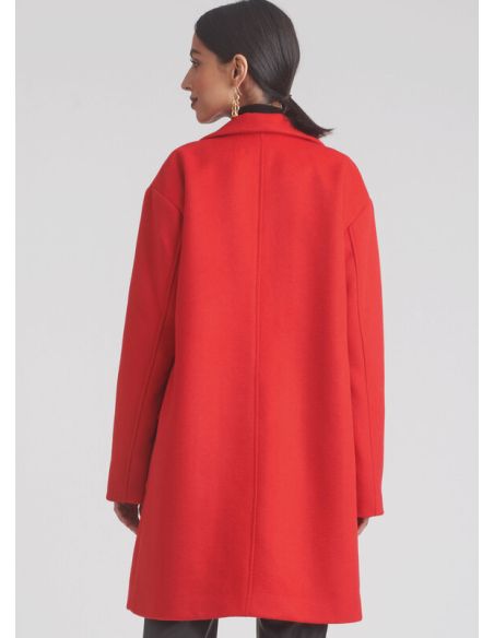 Patron Simplicity 9854.Y5 (46-54) - Manteau doublé pour femmes