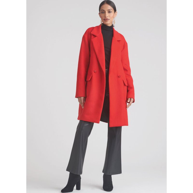 Patron Simplicity 9854.Y5 (46-54) - Manteau doublé pour femmes