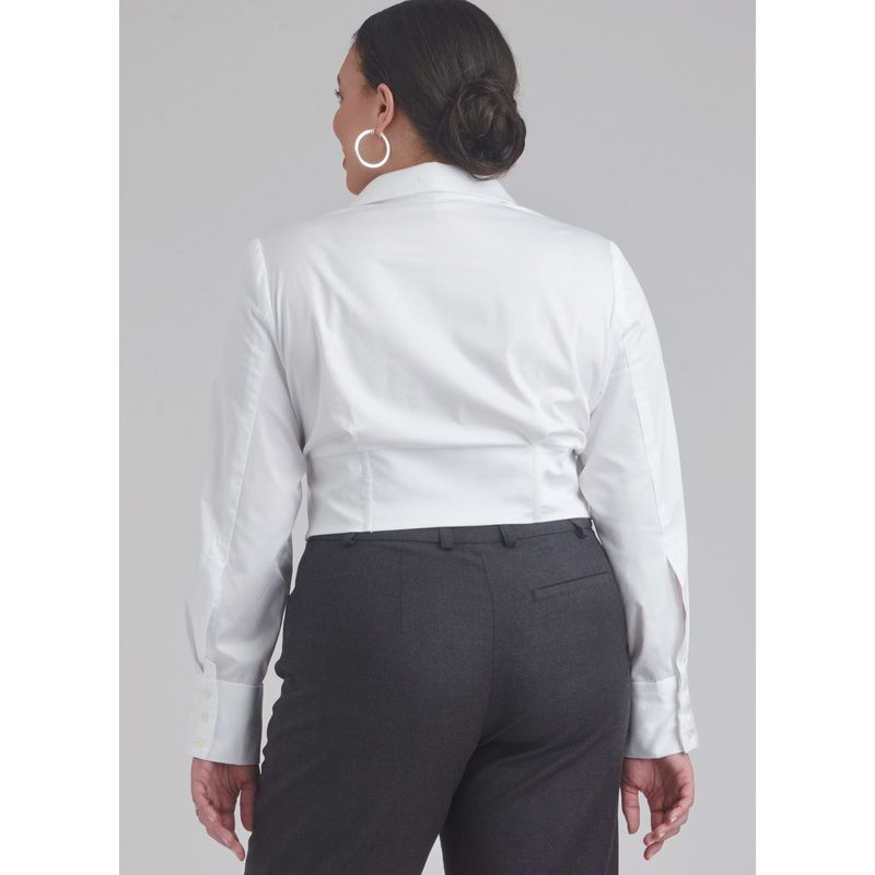 Patron Simplicity 9855.W2 (48-56) - Haut corseté et pantalon ajusté pour femmes