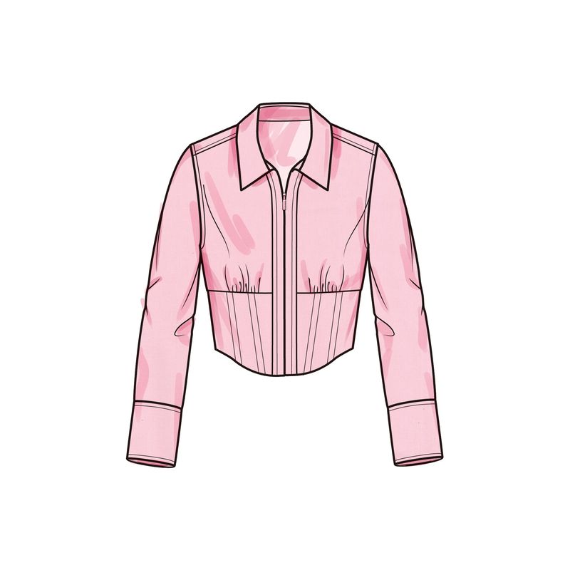 Patron Simplicity 9855.W3 (58-66) - Haut corseté et pantalon ajusté pour femmes