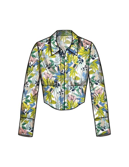 Patron Simplicity 9855.W3 (58-66) - Haut corseté et pantalon ajusté pour femmes