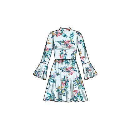 Patron Simplicity 9862.K5 (7-14) - Robes en maille pour enfants et filles 2
