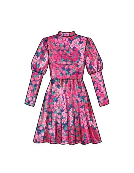 Patron Simplicity 9862.K5 (7-14) - Robes en maille pour enfants et filles