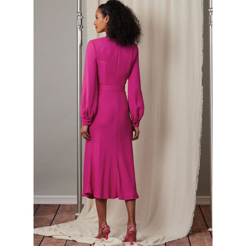 Patron Vogue 2043 H5 (34-42) - Robe drapée avec ceinture