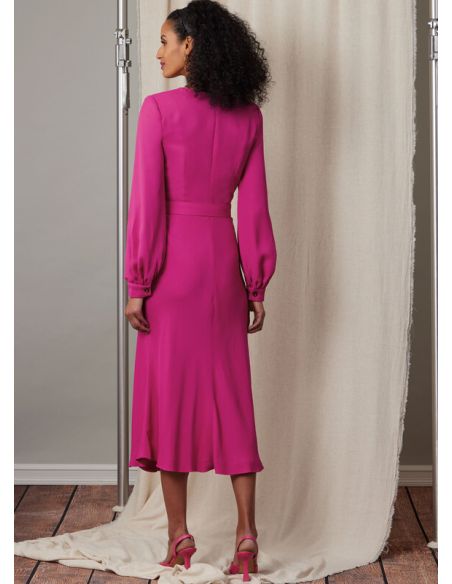 Patron Vogue 2043 U5 (44-52) - Robe drapée avec ceinture