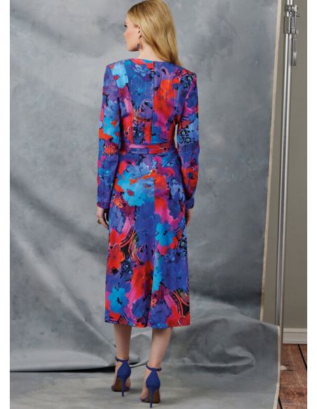 Patron Vogue 2043 U5 (44-52) - Robe drapée avec ceinture