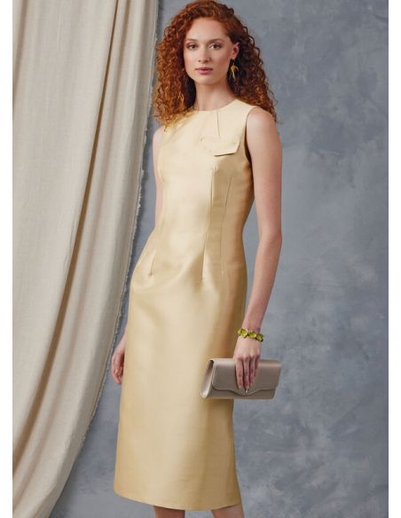 Patron Vogue 2045 B5 (36-44) - Robe fourreau avec variations de manches