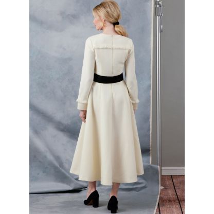 Patron Vogue 2046 D5 (32-40) - Robe fit-and-flare avec variations de manches 2