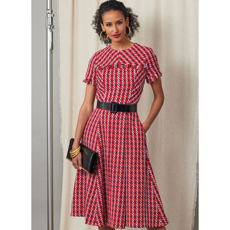 Patron Vogue 2046 R5 (42-50) - Robe fit-and-flare avec variations de manches