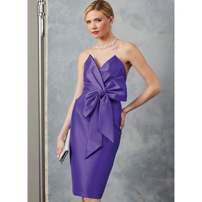 Patron Vogue 2047 Y5 (46-54) - Robe de soirée avec bustier drapé