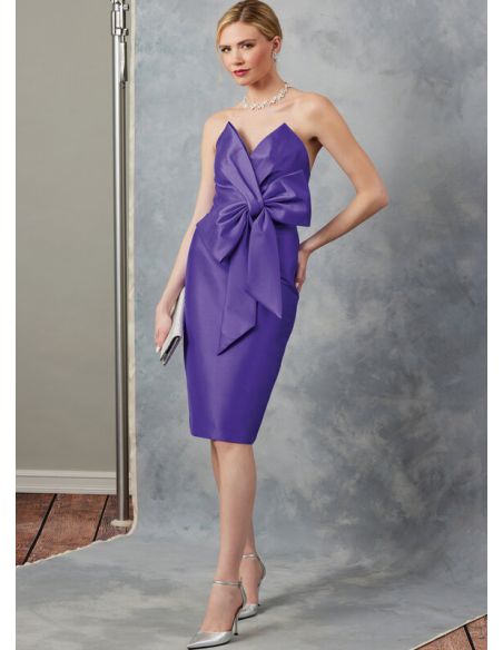 Patron Vogue 2047 Y5 (46-54) - Robe de soirée avec bustier drapé