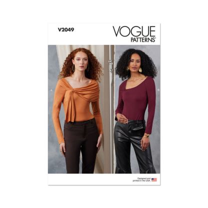 Patron Vogue 2049 B5 (36-44) - Body ajusté avec drapé élégant
