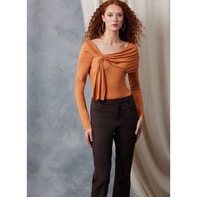 Patron Vogue 2049 B5 (36-44) - Body ajusté avec drapé élégant