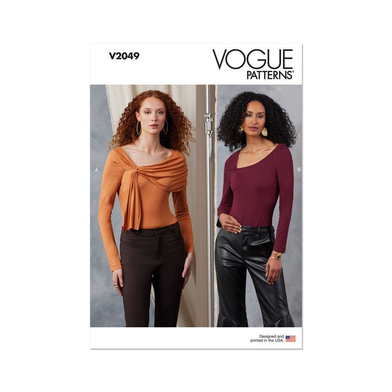 Patron Vogue 2049 Y5 (46-54) - Body ajusté avec drapé élégant
