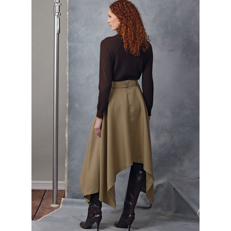 Patron Vogue 2050 Y5 (46-54) - Jupe midi portefeuille avec ceinture