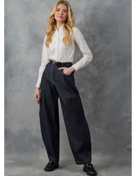 Patron Vogue 2051 U5 (44-52) - Pantalon taille haute à jambes larges avec poches