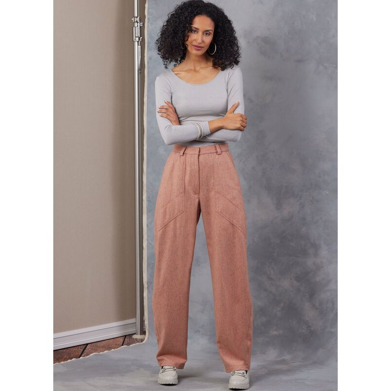 Patron Vogue 2051 U5 (44-52) - Pantalon taille haute à jambes larges avec poches