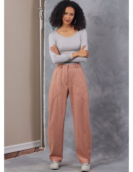 Patron Vogue 2051 U5 (44-52) - Pantalon taille haute à jambes larges avec poches