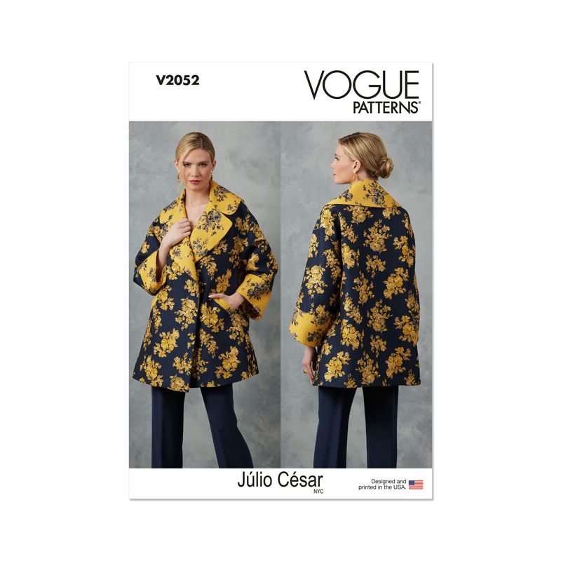 Patron Vogue 2052 Y5 (46-54) - Veste ample avec col à revers