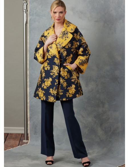 Patron Vogue 2052 Y5 (46-54) - Veste ample avec col à revers