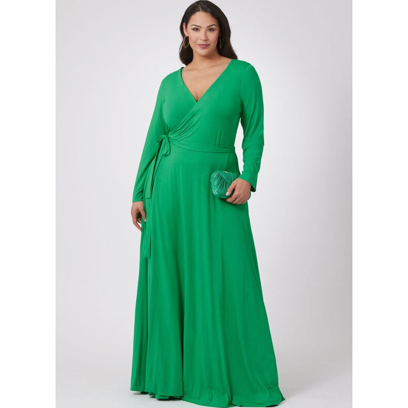 Patron Vogue 2060 Y5 (46-54) - Robe portefeuille réversible avec attaches