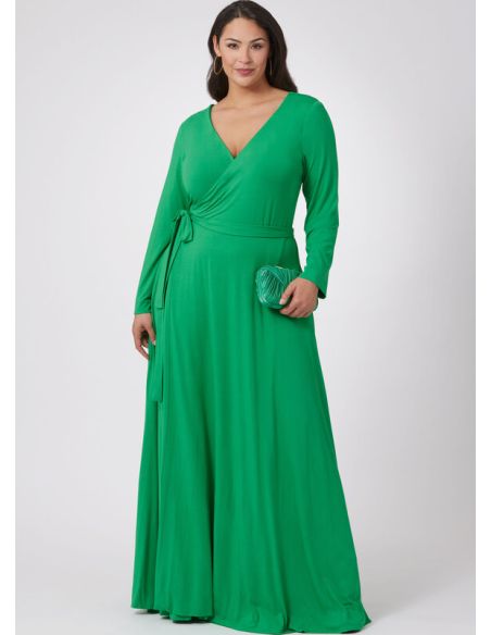 Patron Vogue 2060 Y5 (46-54) - Robe portefeuille réversible avec attaches