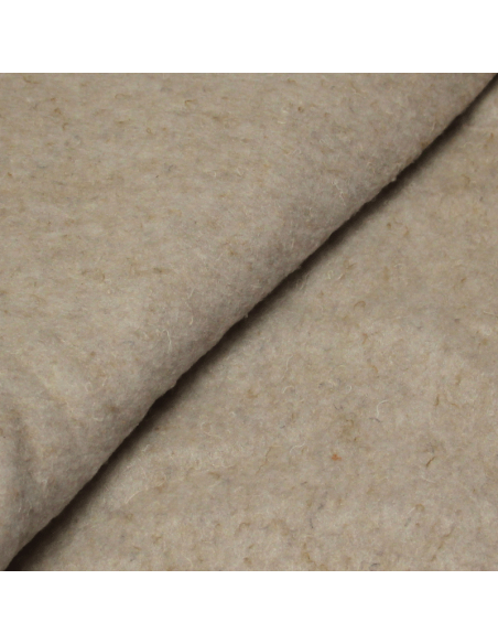 Ouate en cachemire recyclé (200 gr/m2) - Sable