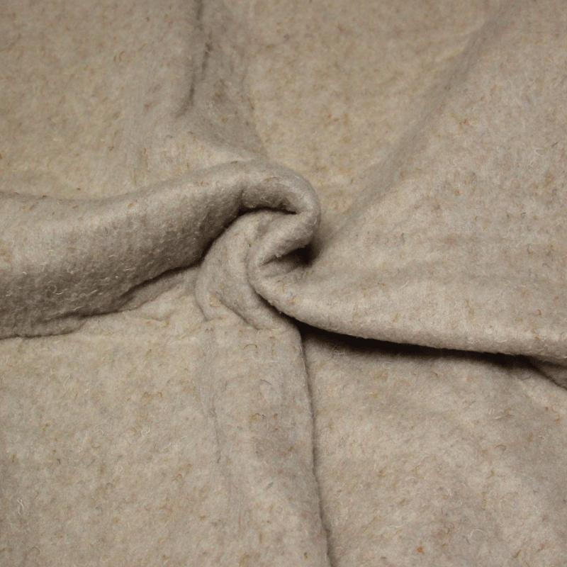 Ouate en cachemire recyclé (200 gr/m2) - Sable