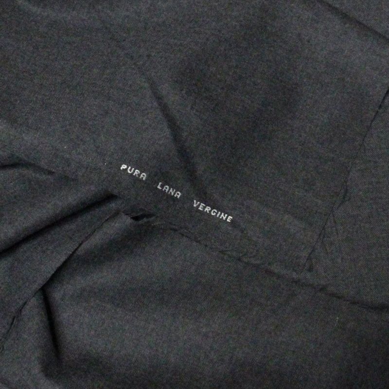 Flanelle 100% laine vierge - Gris (Coupon de 2.40 mètres)