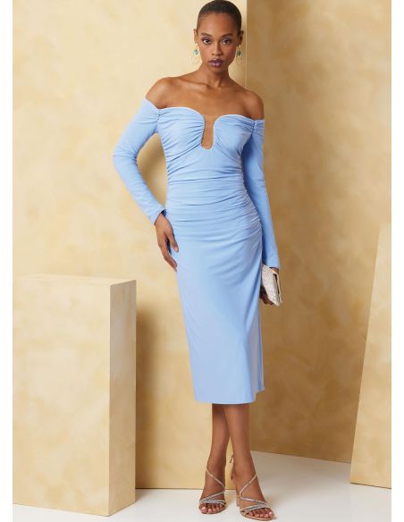 Patron Vogue 2063 Y5 (46-54) - Robe ajustée à encolure dégagée