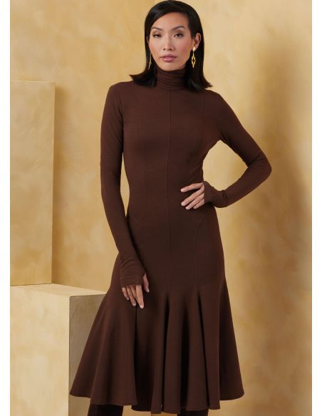 Patron Vogue 2064 H5 (34-42) - Robe en maille pour femme