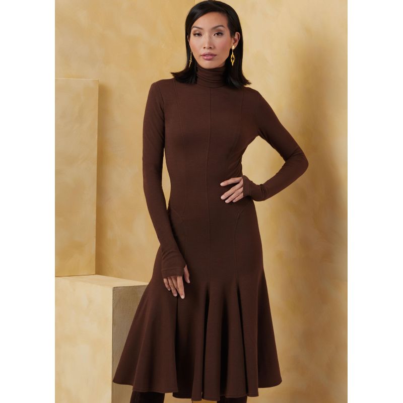 Patron Vogue 2064 U5 (44-52) - Robe en maille pour femme