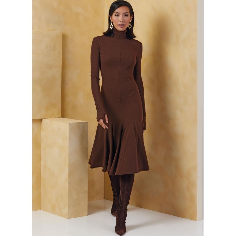 Patron Vogue 2064 U5 (44-52) - Robe en maille pour femme