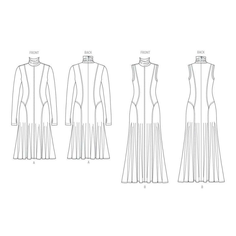 Patron Vogue 2064 U5 (44-52) - Robe en maille pour femme
