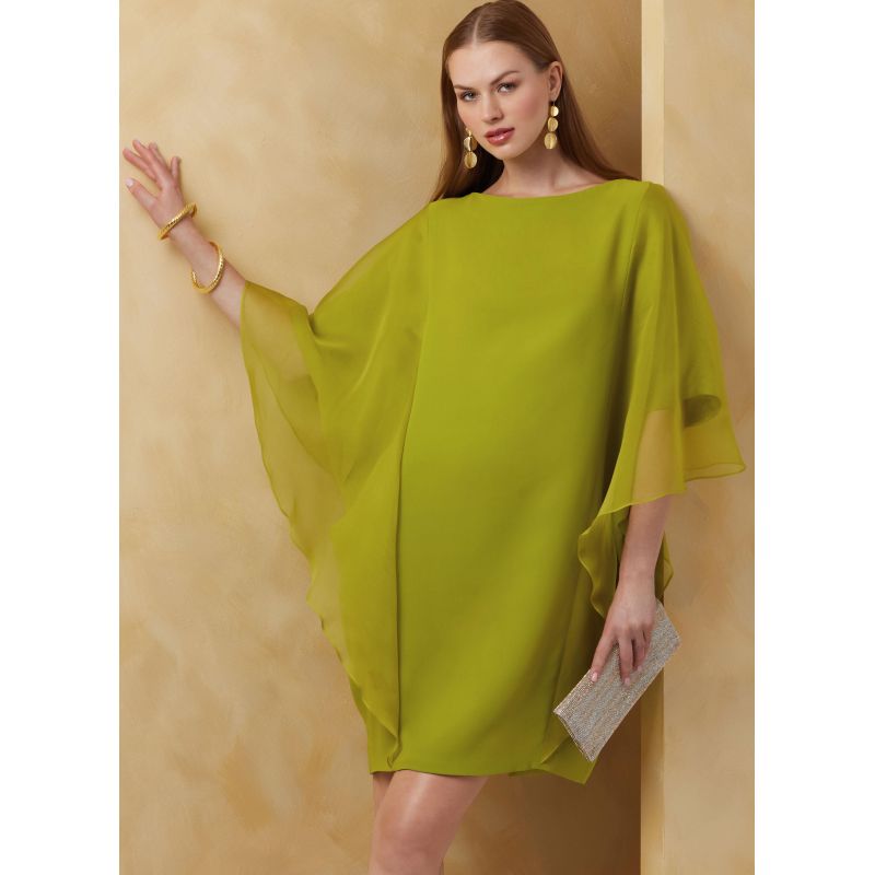 Patron Vogue 2065 Y5 (46-54) - Robe colonne doublée avec bretelles en biais