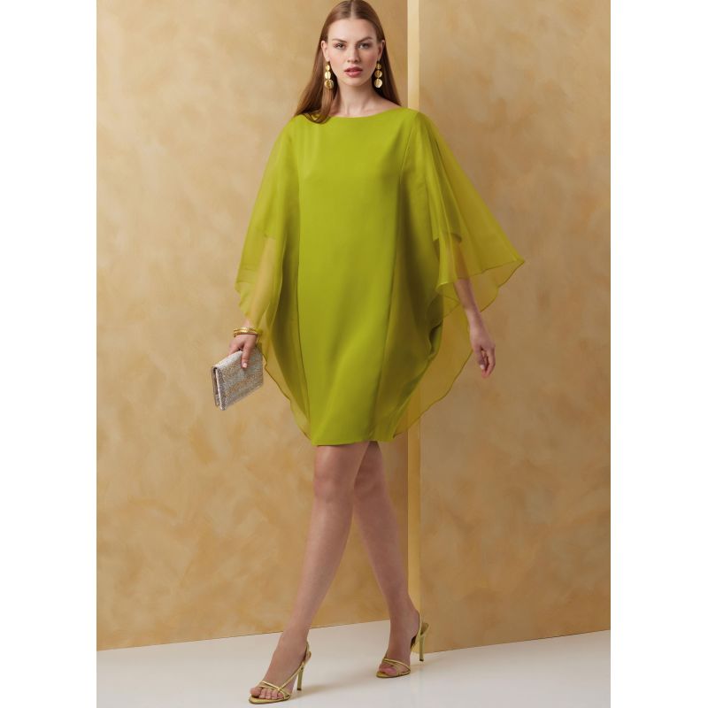 Patron Vogue 2065 Y5 (46-54) - Robe colonne doublée avec bretelles en biais