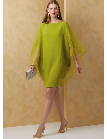 Patron Vogue 2065 Y5 (46-54) - Robe colonne doublée avec bretelles en biais
