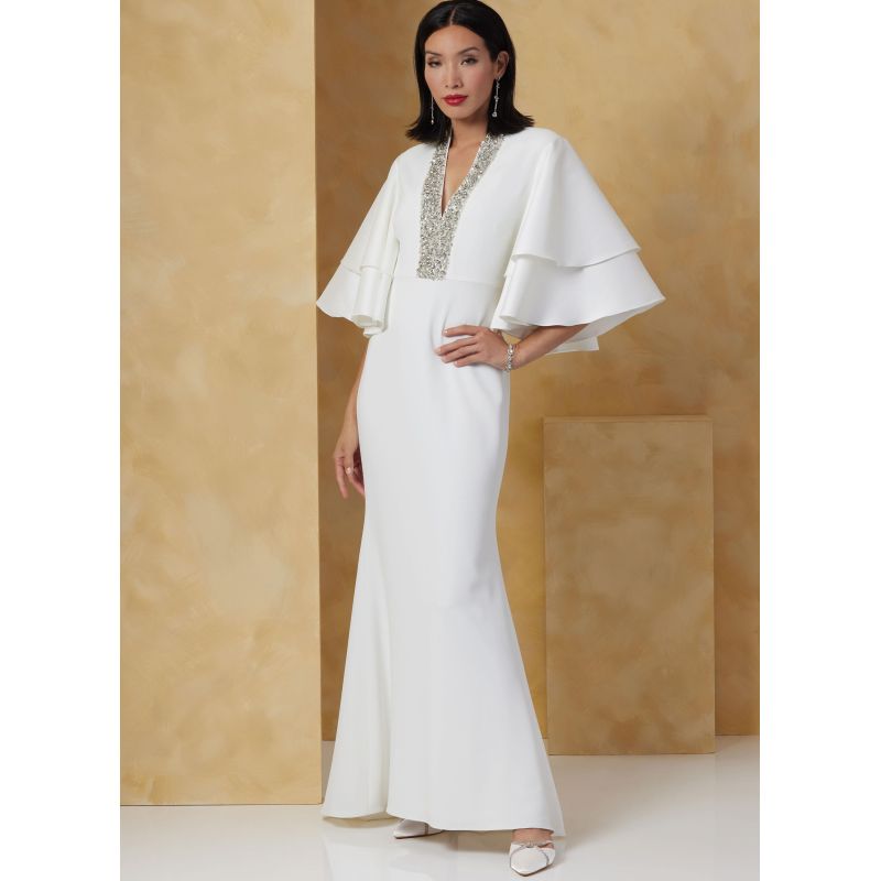 Patron Vogue 2066 U5 (44-52) - Robe sirène avec encolure en V profond