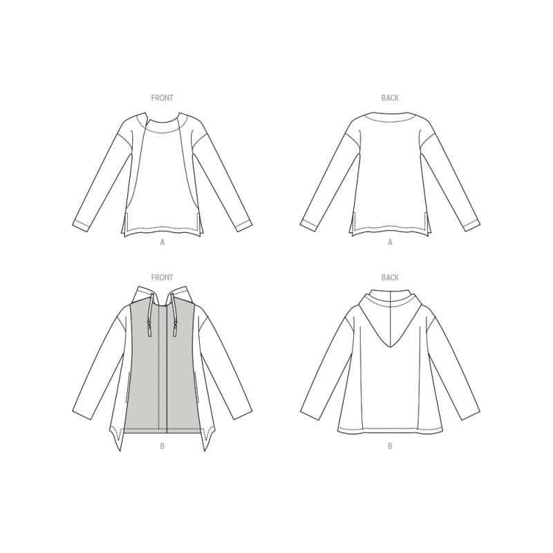 Patron Vogue 2067 - Haut et veste en maille pour femme
