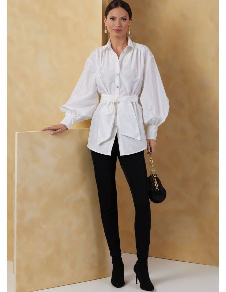Patron Vogue 2068 Y5 (46-54) - Hauts pour femme avec ceinture