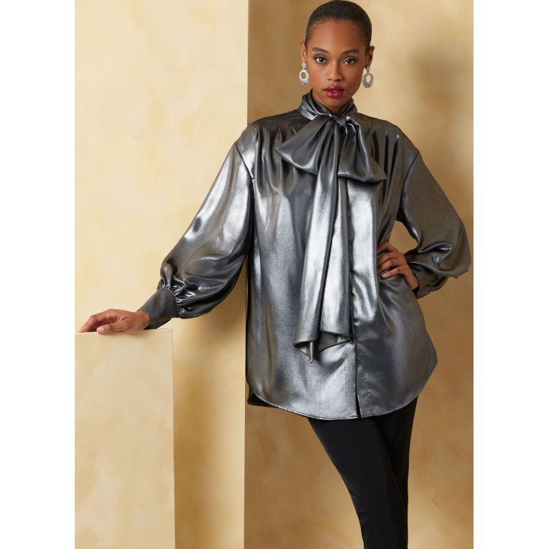 Patron Vogue 2068 Y5 (46-54) - Hauts pour femme avec ceinture
