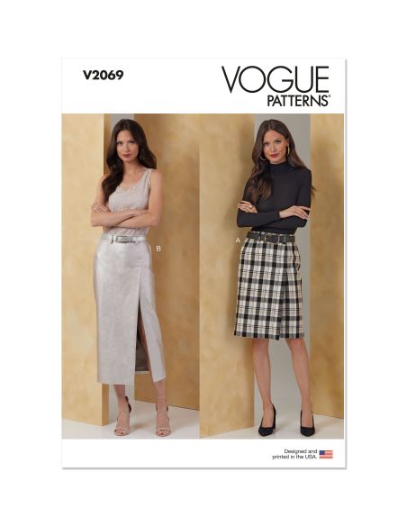 Patron Vogue 2069 Y5 (46-54) - Jupe droite pour femme